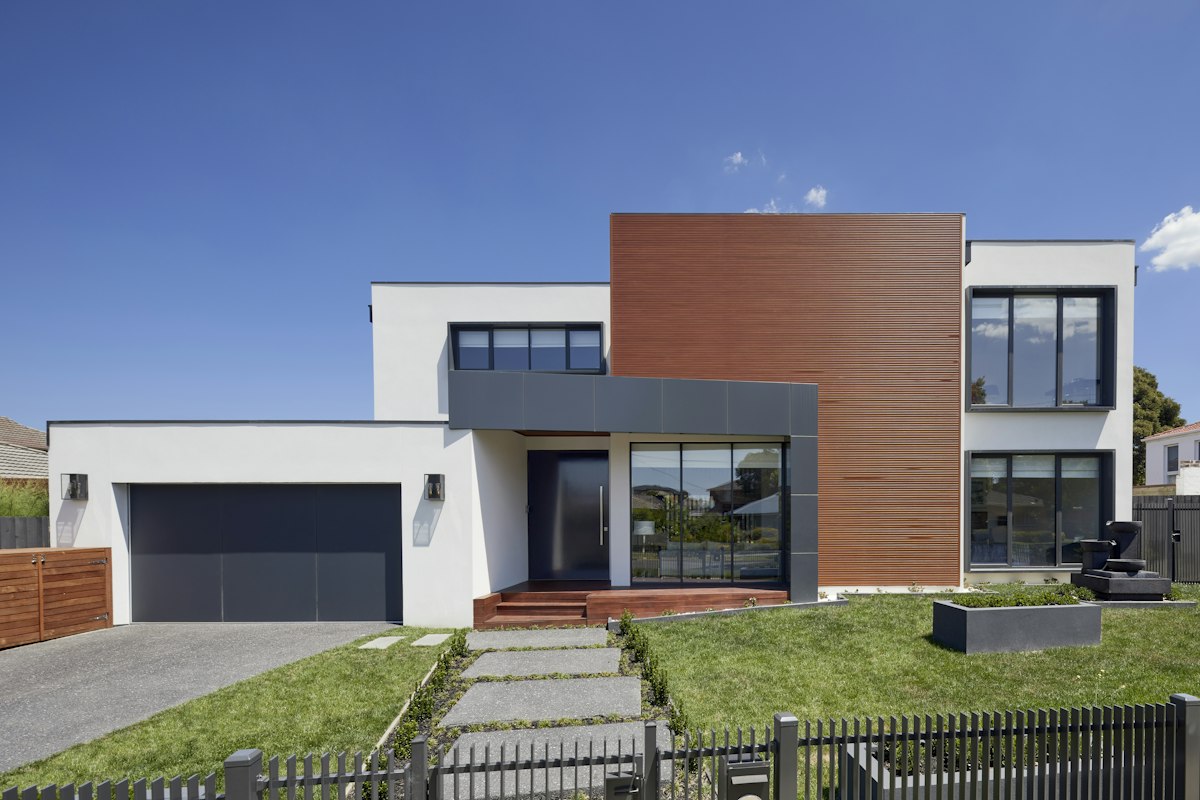 Delivered modern commercial building