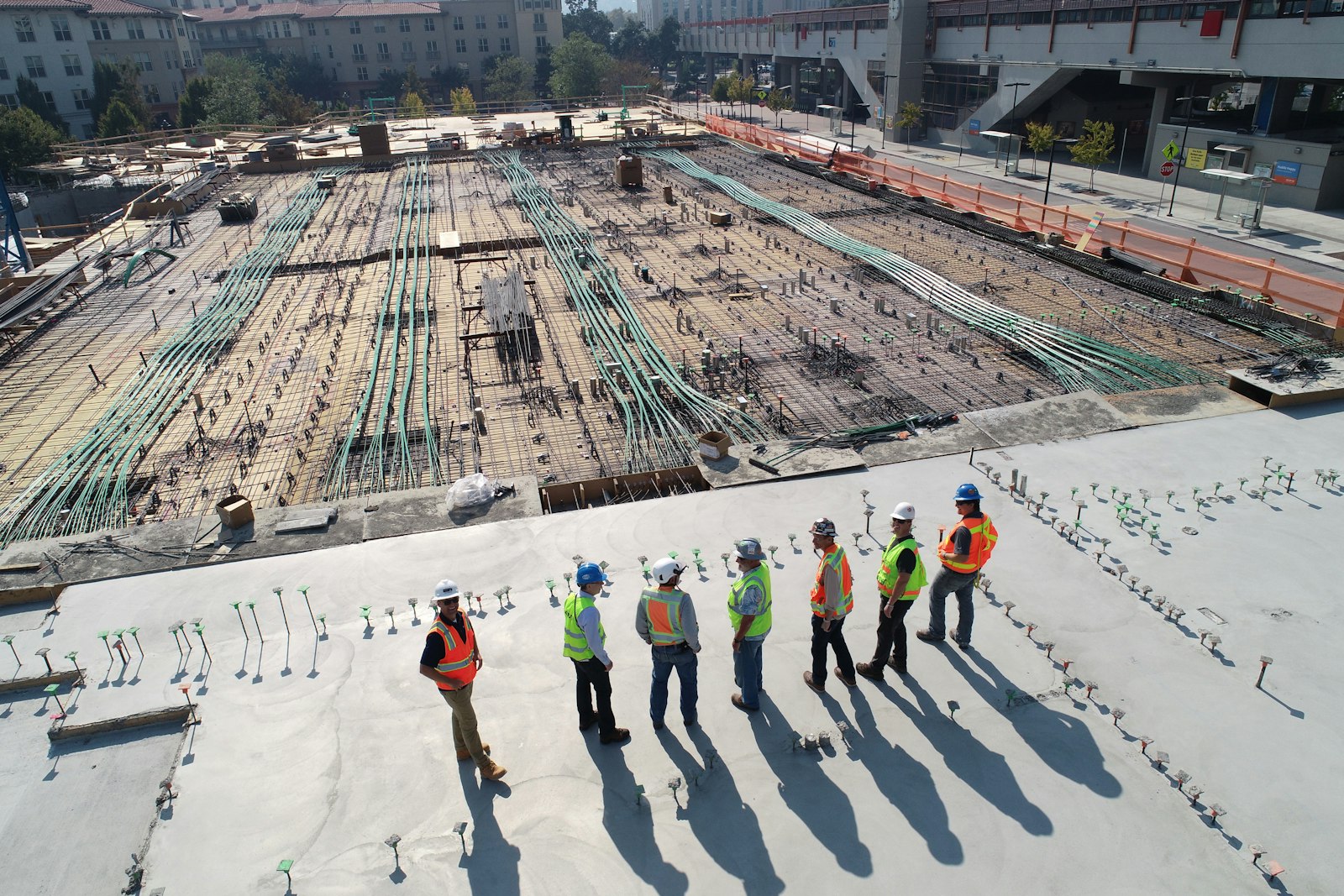 Midway Centre construction site active operations